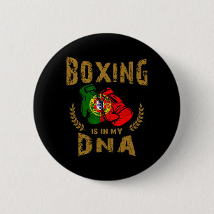 Bóton Redondo 5.08cm Boxing está no meu D-n-a Portugal Bandeira Luvas