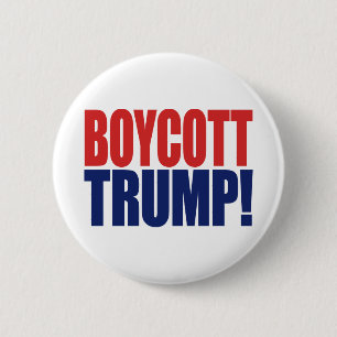 Bóton Redondo 5.08cm Boycott Trump - Anti-presidente Trump