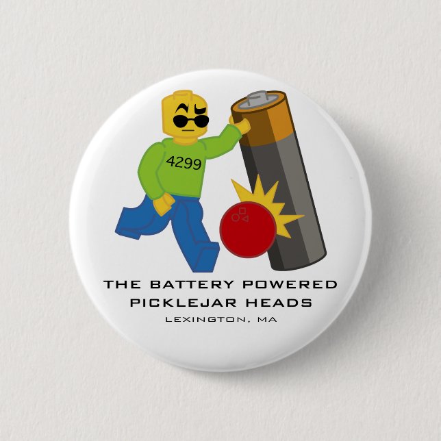 Bóton Redondo 5.08cm BPPJH rolou sobre o botão (Frente)