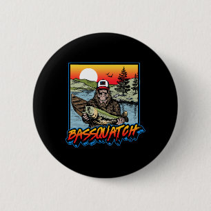 Bóton Redondo 5.08cm Bquatch! Divertido B Pesca Sasquatch Retro 80s Pes