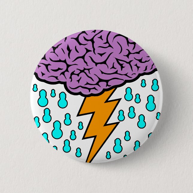 Bóton Redondo 5.08cm Brainstorm (Frente)