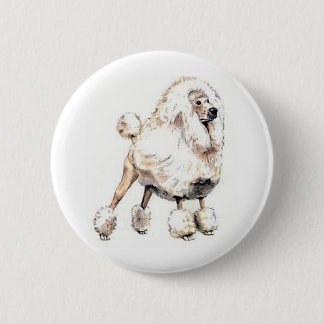 Bóton Redondo 5.08cm Branco da caniche padrão