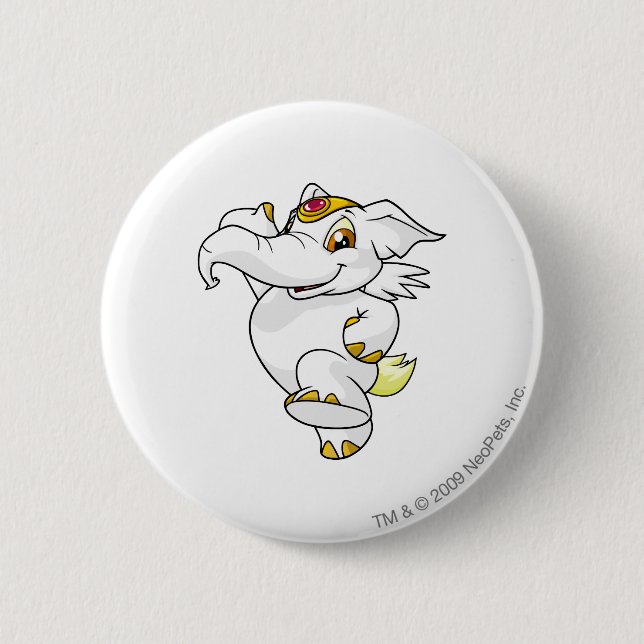 Bóton Redondo 5.08cm Branco de Elephante (Frente)