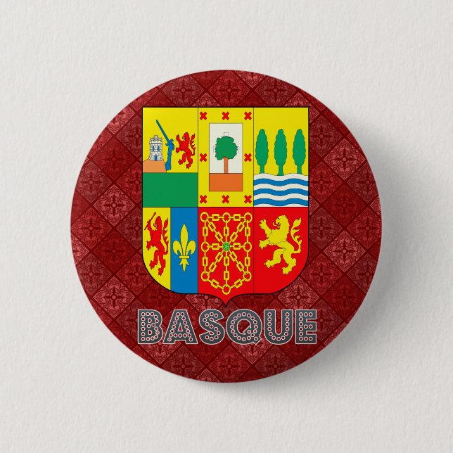 Bóton Redondo 5.08cm Brasão Basque (Frente)