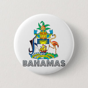 Bóton Redondo 5.08cm Brasão de Bahamas