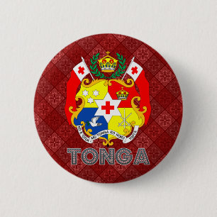 Bóton Redondo 5.08cm Brasão de Tonga