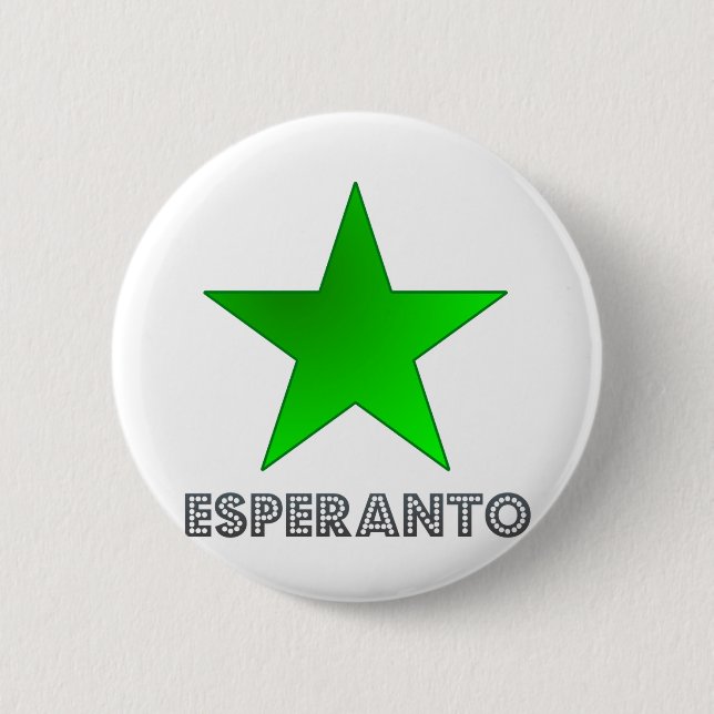 Bóton Redondo 5.08cm Brasão do esperanto (Frente)