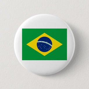 Bóton Redondo 5.08cm Brazil Flag