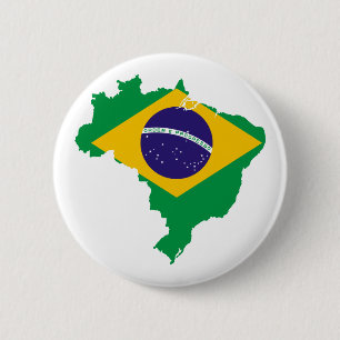 Bóton Redondo 5.08cm brazil flag map
