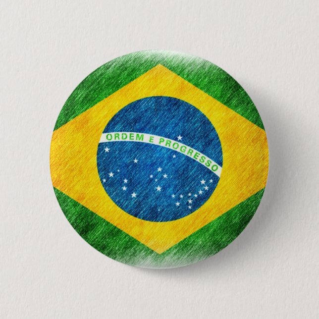 Bóton Redondo 5.08cm Brazilian_Flag_Pencil_Painting (Frente)
