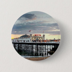 Bóton Redondo 5.08cm Brighton Pier Sunset