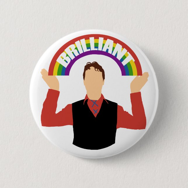 Bóton Redondo 5.08cm Brilhante! (Frente)