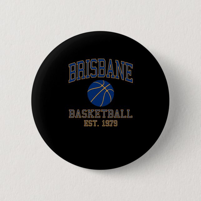 Bóton Redondo 5.08cm Brisbane Basball (Frente)
