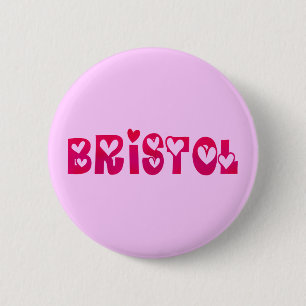 Bóton Redondo 5.08cm Bristol em Corações