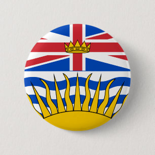Bóton Redondo 5.08cm British Columbia Flag