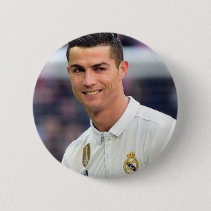 Bóton Redondo 5.08cm Broche de Cristiano Ronaldo