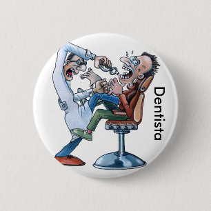 Bóton Redondo 5.08cm Broche do Dentista
