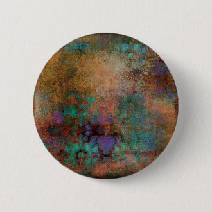 Bóton Redondo 5.08cm Bronze, Teal, Abstrato roxo