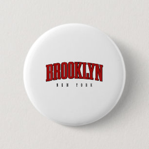 Bóton Redondo 5.08cm Brooklyn Nova Iorque Pride Nyc Ny Retro Sports S