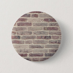 Bóton Redondo 5.08cm Brown Brick Wall