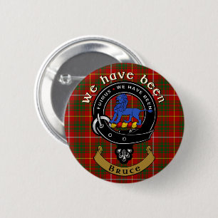 Bóton Redondo 5.08cm Bruce Clan Crachá & Tartan