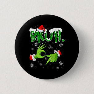 Bóton Redondo 5.08cm Bruh 67 Seis Sete 6 7 Meme Natal Divertido Gen Alp