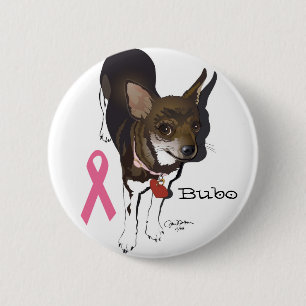 Bóton Redondo 5.08cm Bubão, a chihuahua