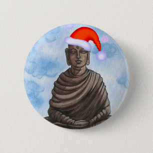 Bóton Redondo 5.08cm Buda de Natal!