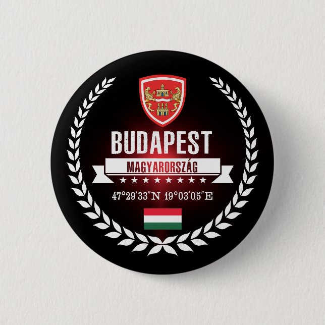 Bóton Redondo 5.08cm Budapeste (Frente)