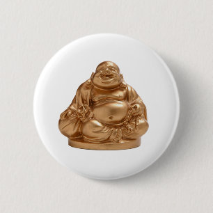 Bóton Redondo 5.08cm Buddha feliz