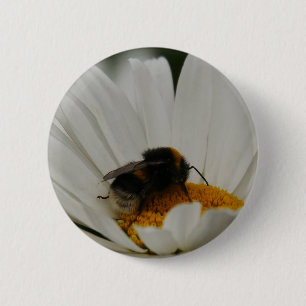 Bóton Redondo 5.08cm Bumblebee no Crachá da Flor