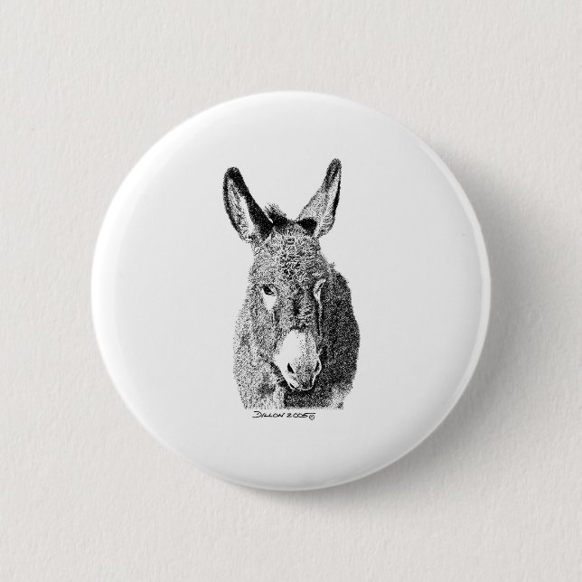 Bóton Redondo 5.08cm Burro selvagem (Frente)