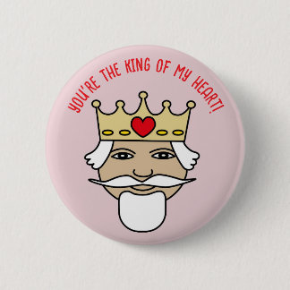 Bóton Redondo 5.08cm Button king of my heart
