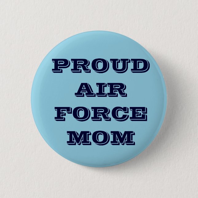 Bóton Redondo 5.08cm Button Proud Air Force Mãe (Frente)