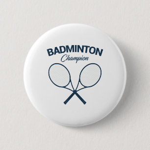 Bóton Redondo 5.08cm C Campeão de Badminton I Raquete I Peteca I Badmin