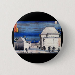 Bóton Redondo 5.08cm C. de pintura japonês 1800's