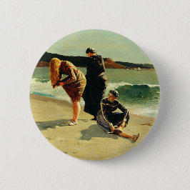Bóton Redondo 5.08cm Cabeça de Águia, Manchester, Massachusetts Arte Fi