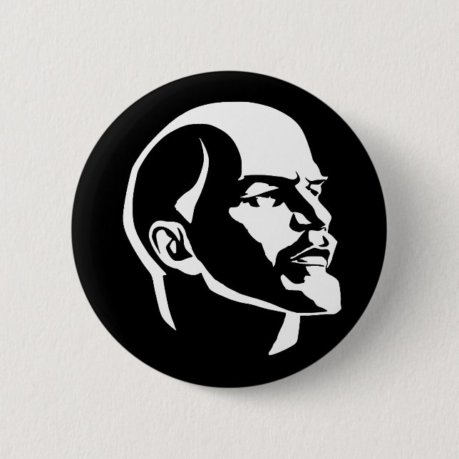 Bóton Redondo 5.08cm Cabeça de Lenin (Frente)