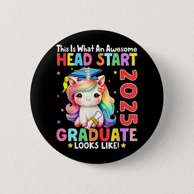 Bóton Redondo 5.08cm Cabeça Incrível Iniciar Formando 2025 Como Formand (Frente)