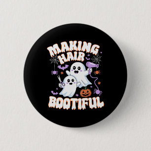 Bóton Redondo 5.08cm Cabelo fazer Bootiful Halloween Spooky Ghosts Hair