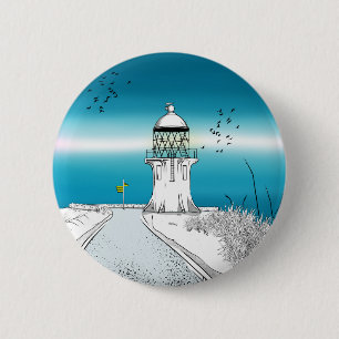 Bóton Redondo 5.08cm Cabo Reinga Farol Nova Zelândia