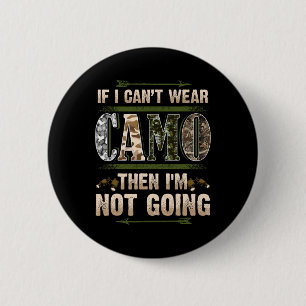 Bóton Redondo 5.08cm Caça engraçada camuflada caçadores cervo macho paí