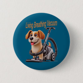 Bóton Redondo 5.08cm Cachorro Aspirador Vivo Respirando