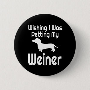 Bóton Redondo 5.08cm Cachorro Engraçado Mãe Pai Dachshund Amante de os