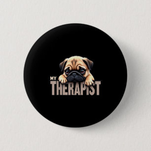 Bóton Redondo 5.08cm Cachorro Engraçado Meu Pug Therast 