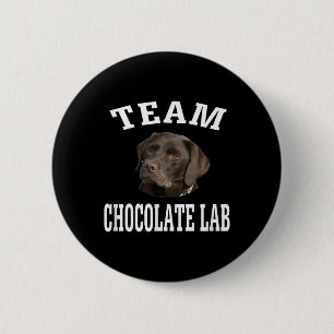 Bóton Redondo 5.08cm Cachorro Equipe Chocolate Labrador Retriever