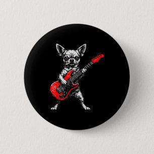 Bóton Redondo 5.08cm Cachorro fumando meme engraçado de chihuahua tocan