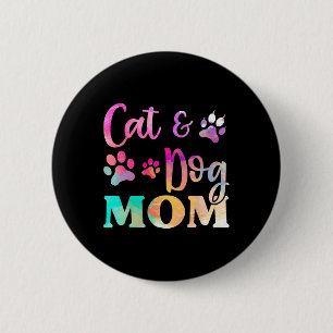Bóton Redondo 5.08cm Cachorro Pet Mamãe Camisa Para Mulheres