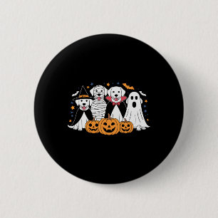 Bóton Redondo 5.08cm Cachorros De Halloween Fofos Para Pet-Lovers E Fe