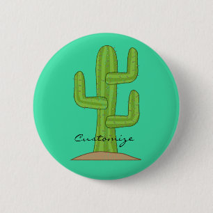 Bóton Redondo 5.08cm Cacto Thunder_Cove do Saguaro